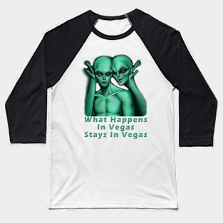 Aliens In Vegas design Baseball T-Shirt